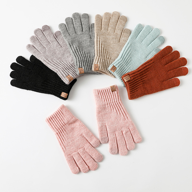 Wool Glove Lined - Женские зимние утепленные перчатки с флисовой