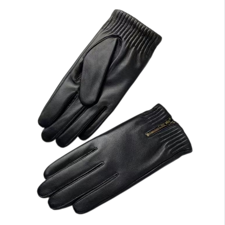 Leather Driving Glove - Зимние утепленные ретро-перчатки из натуральной овчины,
