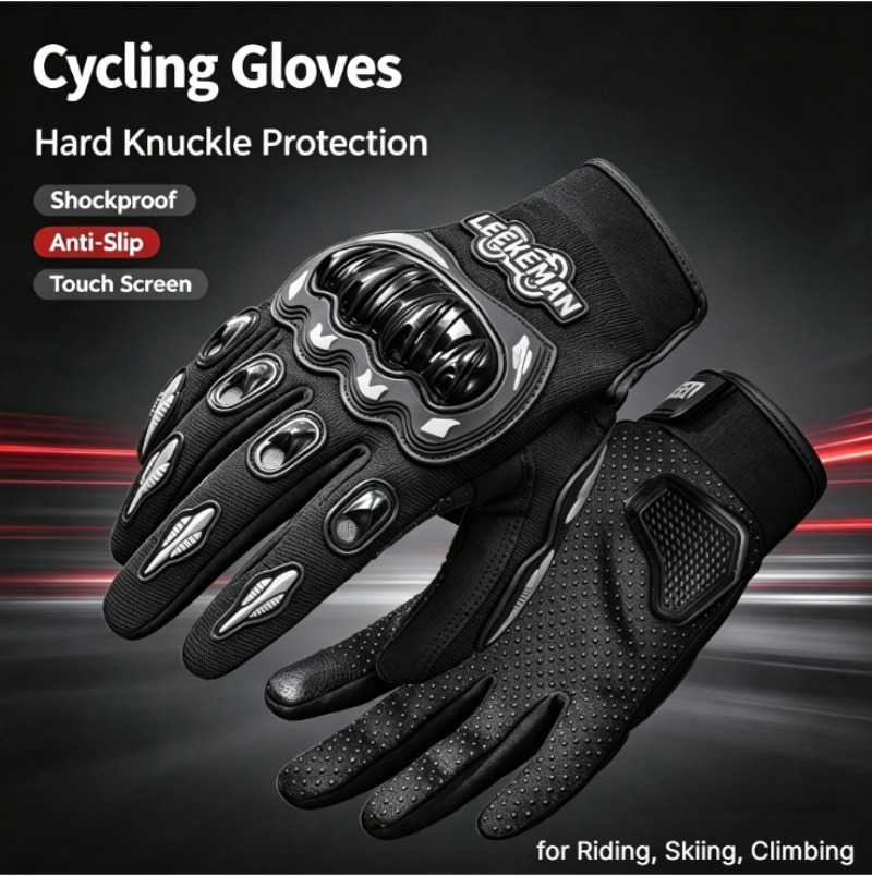 Motorcycle Glove Knuckle - Противоскользящие, ударопрочные мотоциклетные перчатки с усиленной